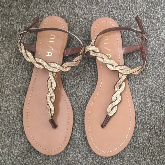 unisa rose gold sandals